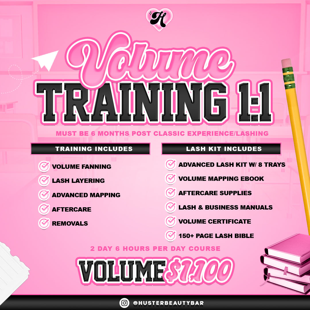 2 Day 1:1 Volume Lash Training