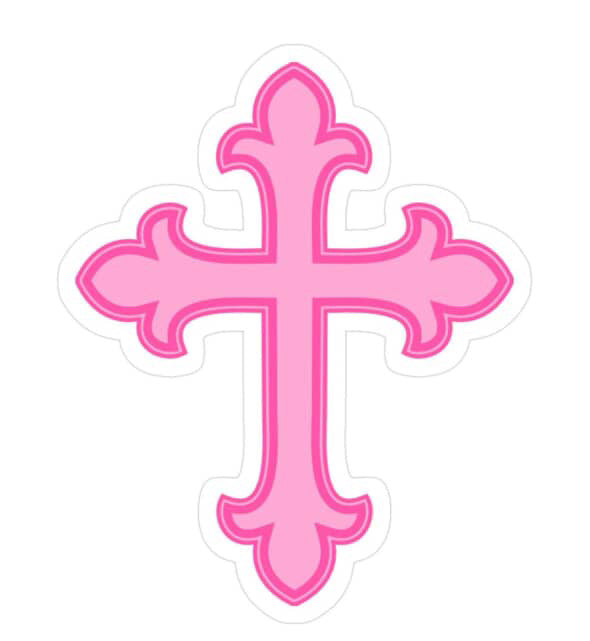 Pink Cross Tile
