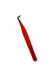 Orange 90* Boot Fiber Tip Tweezer - Proverbs 10:4