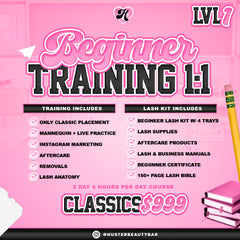 2 Day 1:1 Beginner Lash Training